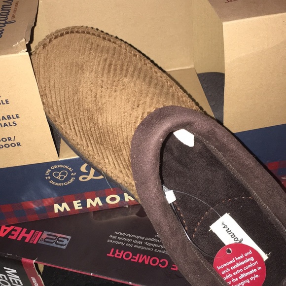 dearfoams Other - 🏈🏈Size 10 -Gorgeous new man slippers Cognac